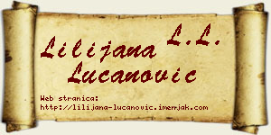 Lilijana Lučanović vizit kartica
